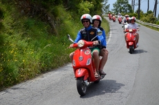 Bergab mit den Vespas