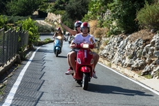 Panorama-Vespa Tour im Hinterland von Ligurien